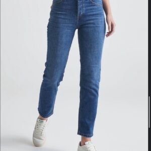 DU/ER 24 x 27 straight leg high rise jeans